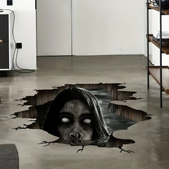 3D Halloween Floor Wall Decal Spooky Halloween Wall Decoration