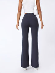 Striped Flare Yoga Pants High Waist Bootcut Fitness Pants