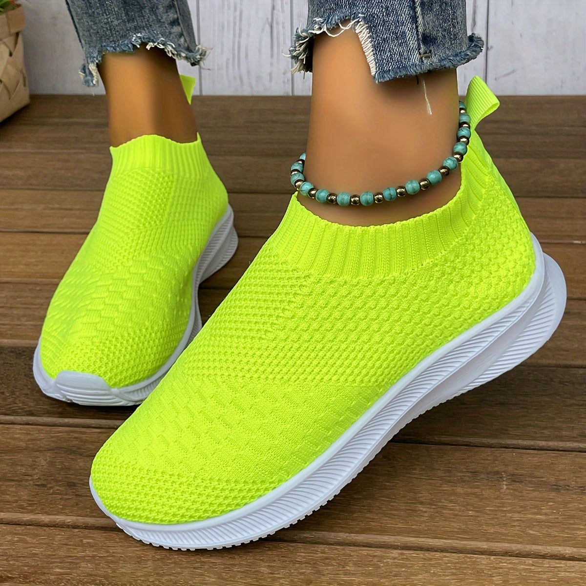 Women's Comfort Slip-on Walking Shoes Mesh Outdoor Sports Sneakers
