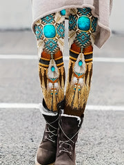 Boho High Waist Leggings for Women