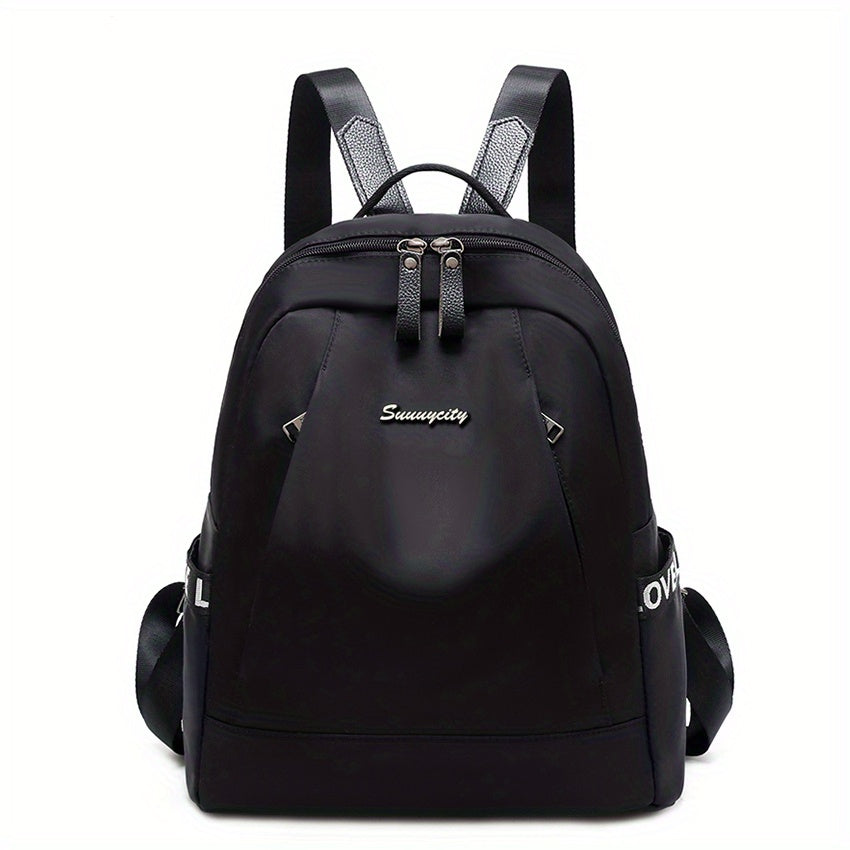 Minimalist Solid Backpack All Match Storage Bag Women's Rucksack