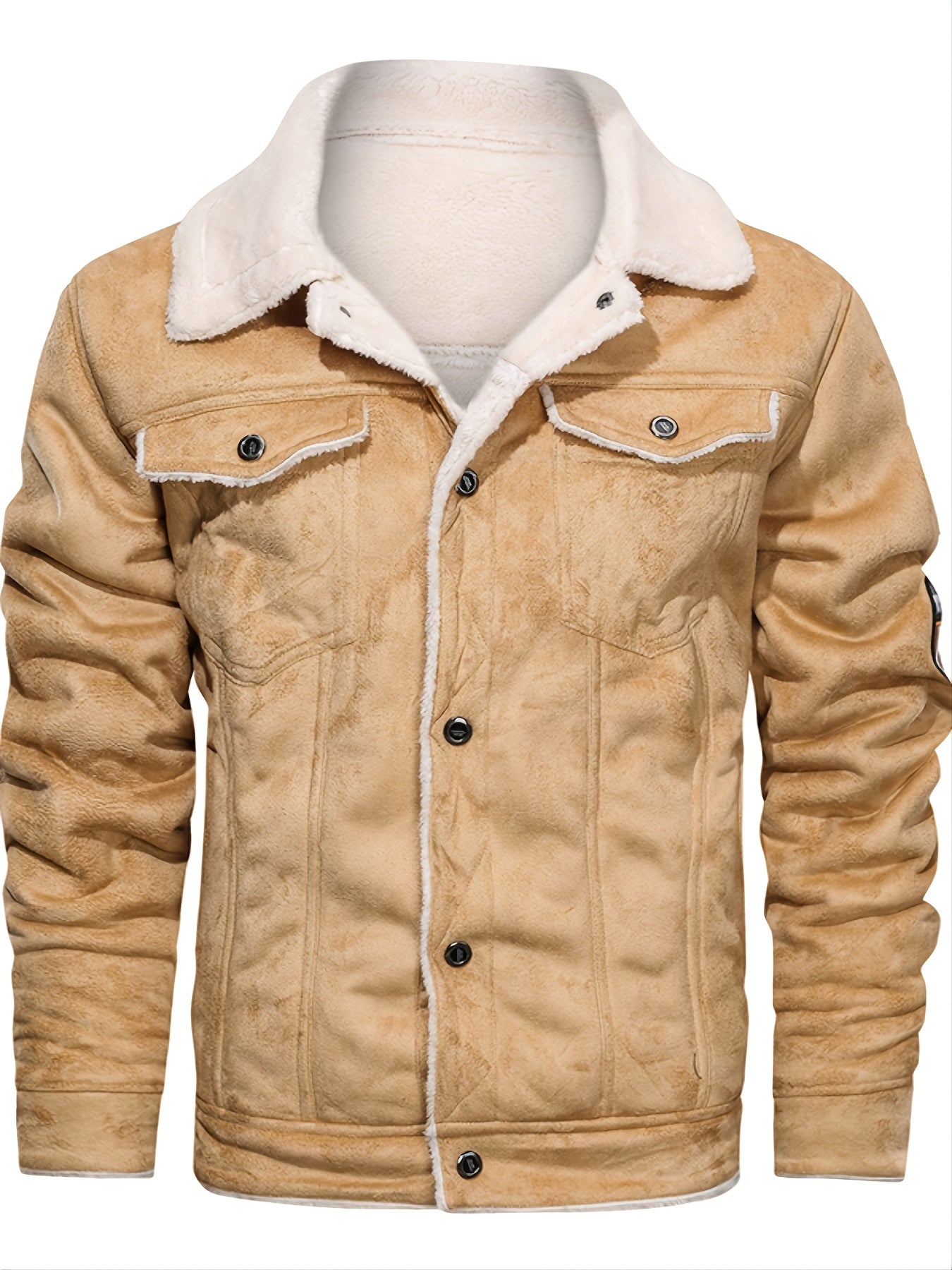 Men's Fur Integrated Thermal Jacket For Winter