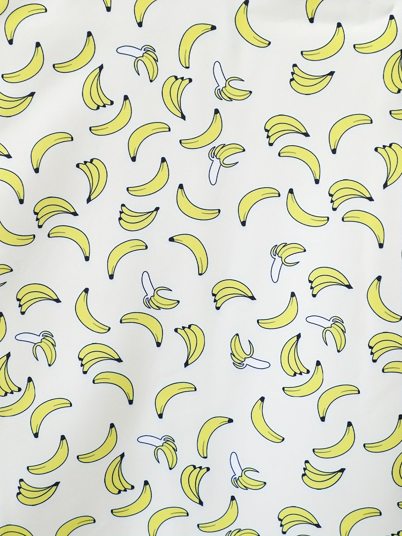 Boys Banana Print Shirt Vacation Beach Summer Kids Clothes