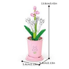 Creative Flower Building Block Toy - Home Decoration & Educational Gift