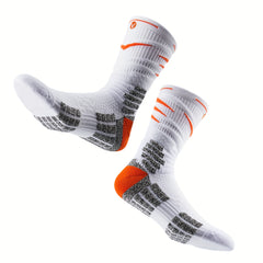 Veidoorn Basketball Socks Towel Bottom Compression Anti Slip Sweat Absorbing