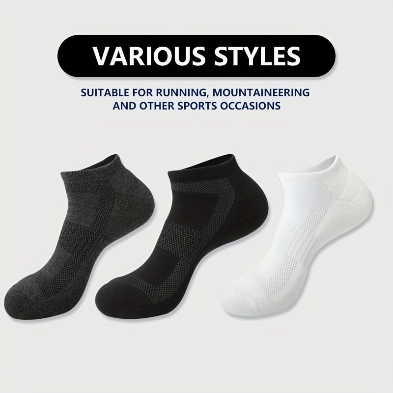 5 Pairs Breathable Athletic Socks for Running Training Hiking