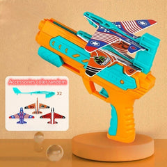 Ejection Aircraft Gun Foam Paper Glider Launcher Toy