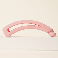 3pcs Peach Pink Frosted Banana Clips Hair Accessories