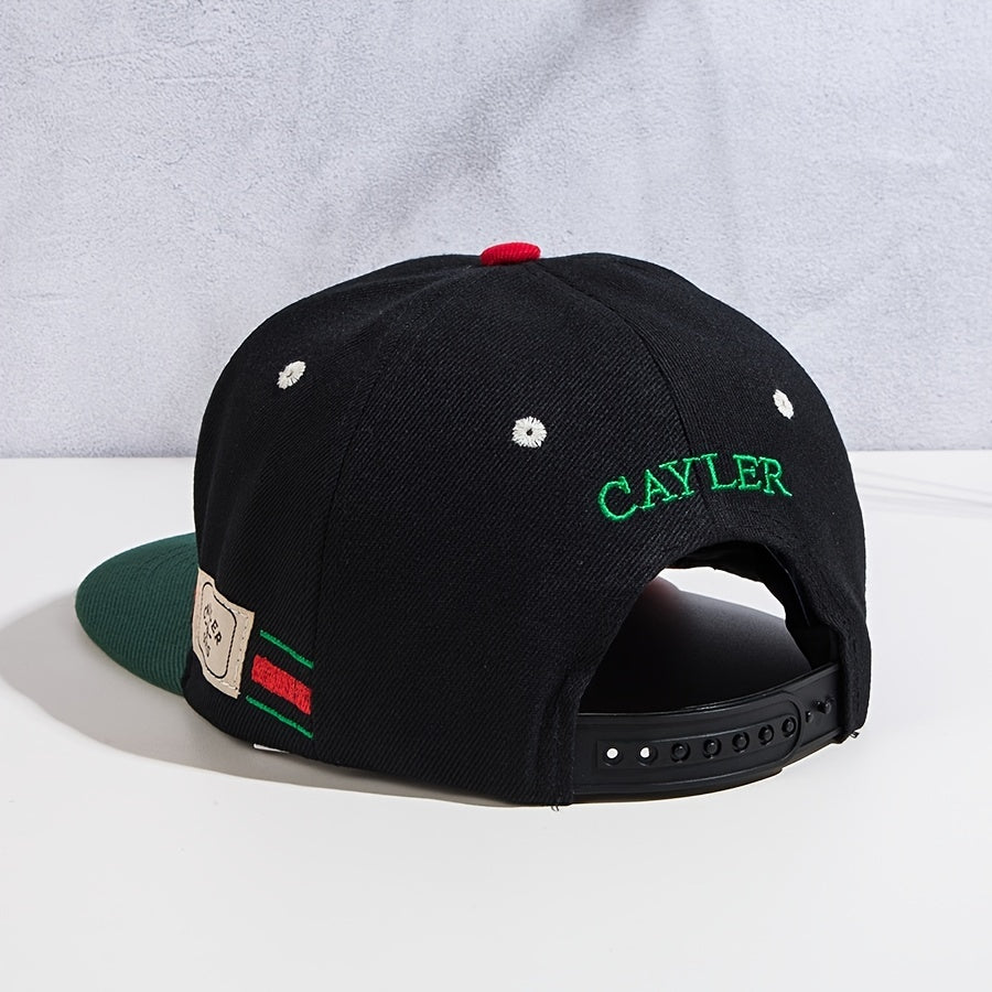 Embroidered Baseball Cap Sunscreen Casual Street Flat Brim Hat