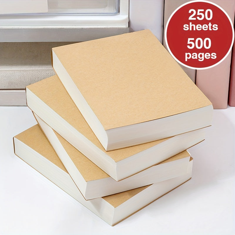 250 Sheets Blank Notebook Sketchbook Thickened Tearable Office Supplies
