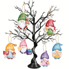 6pcs School Gnome Ornaments to Brighten Up Classroom