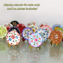 2pcs Mini Plate Racks for 1:12 Dollhouses Display