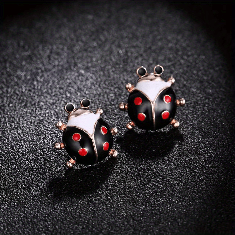 Ladybug Stud Earrings Animal Jewelry Personality Gift