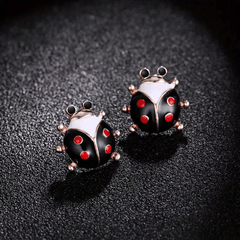 Ladybug Stud Earrings Animal Jewelry Personality Gift