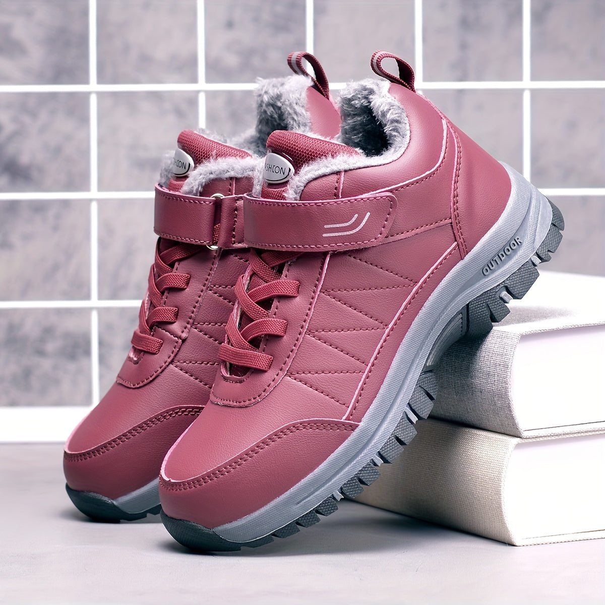 Women's Snow Boots Waterproof Warm Outdoor Hiking Shoes