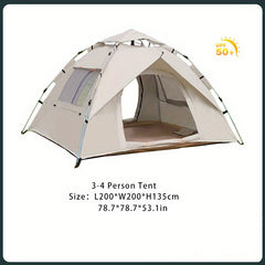 3 Second Quick Opening Family Camping Tent