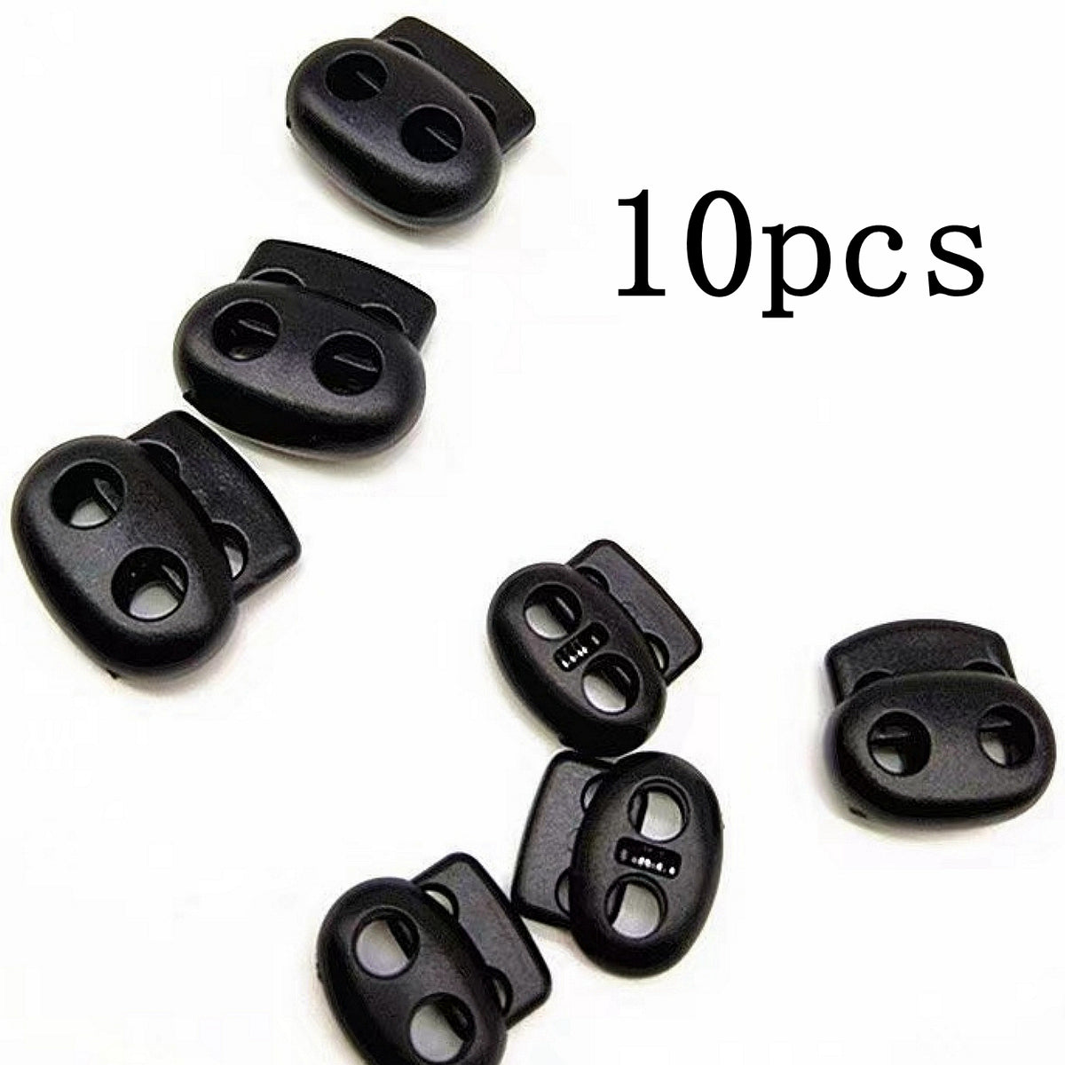 Plastic Cord Locks DIY Spring Stop Fastener Lanyard Cord Clips Buttons
