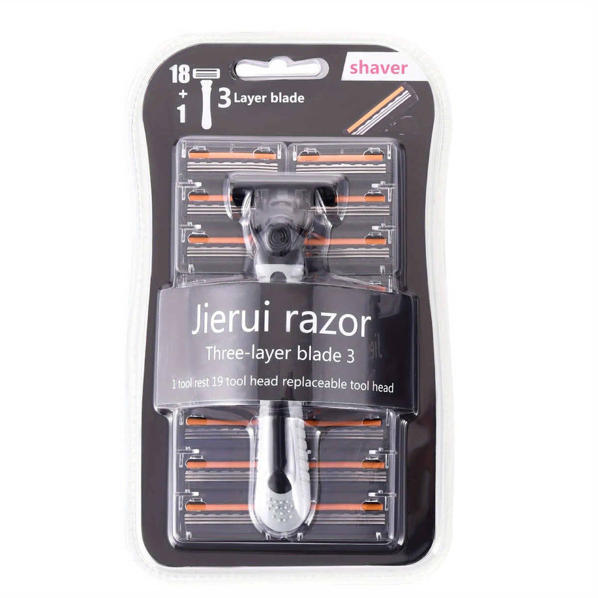 Men's Disposable Shaving Razor Blade Set 1 Holder & 19 Blades