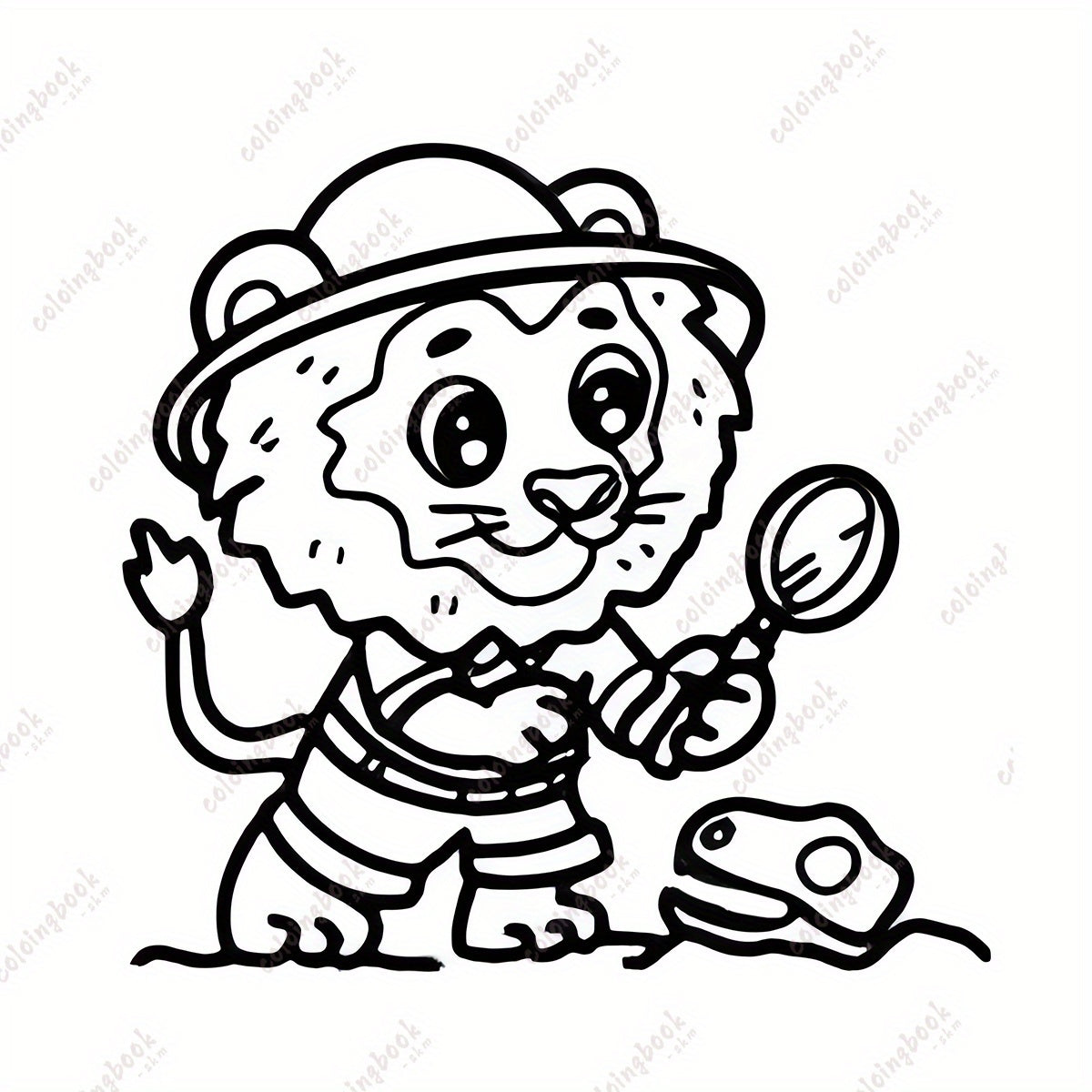 Deluxe Edition Animal Painting Coloring Book 20 Pages