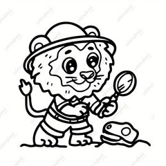 Deluxe Edition Animal Painting Coloring Book 20 Pages