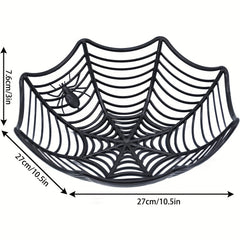 Halloween Spider Web Plastic Basket Bowls for Trick Or Treat