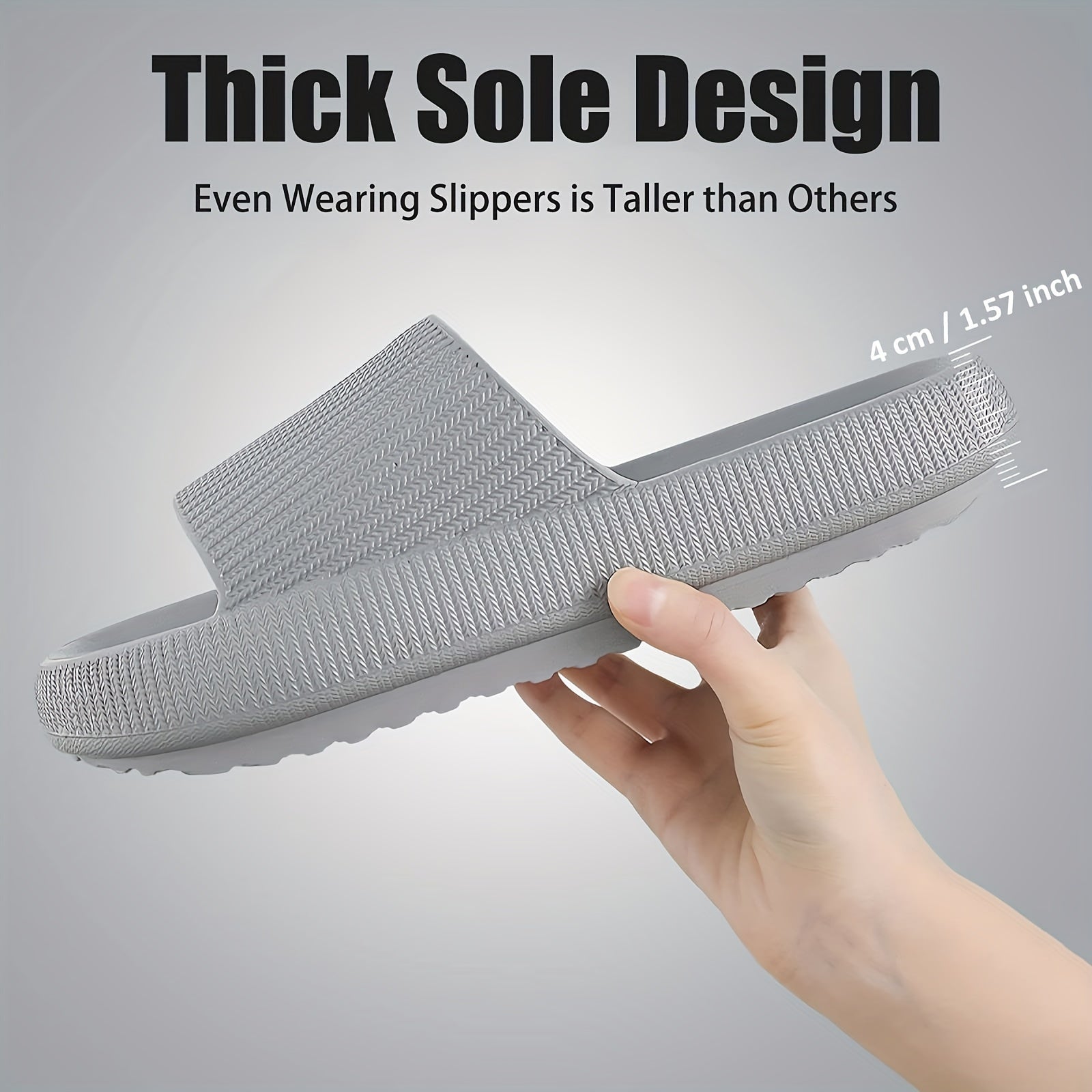 Men's Lightweight Comfy Household Slides, Assorted Colors
