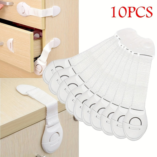 10pcs Child Safety Cabinet Lock Baby Proof Security Protector Drawer Door Lock