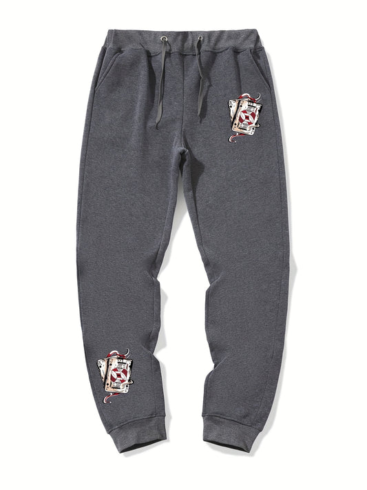 Men's Drawstring Sweatpants With Pockets Loose Casual Jogger Pants