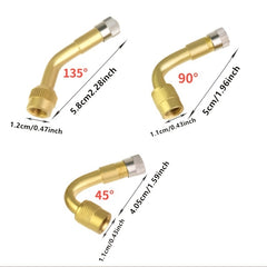 1PC Car Motorcycle Inflatable Mouth Extension Elbow Tire Valve Long Tube Air