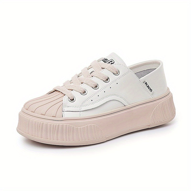 Women's Shell Head Flat Shoes Breathable Outdoor Sport Casual Board Shoes