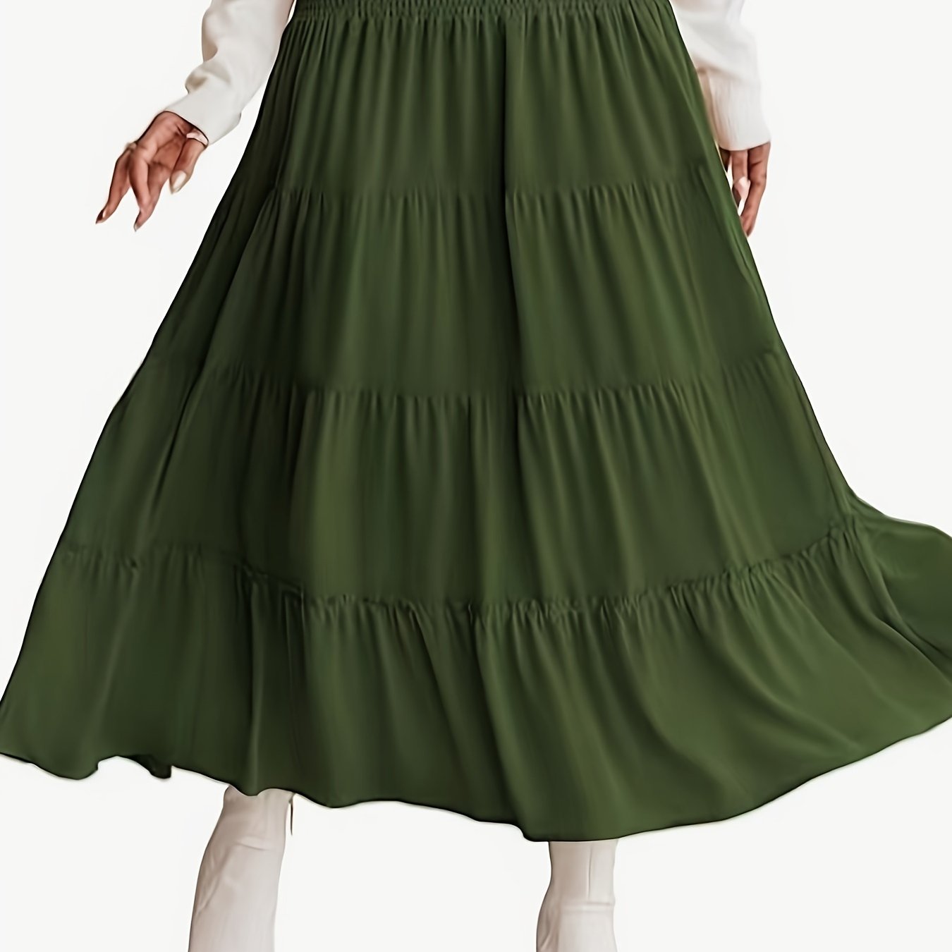  Boho Skirt Women's High Waist Smock Skirt