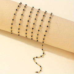 1pc 1M Colorful Drip Oil Chain Necklace Bracelet Waist Chain Red Stainless Steel