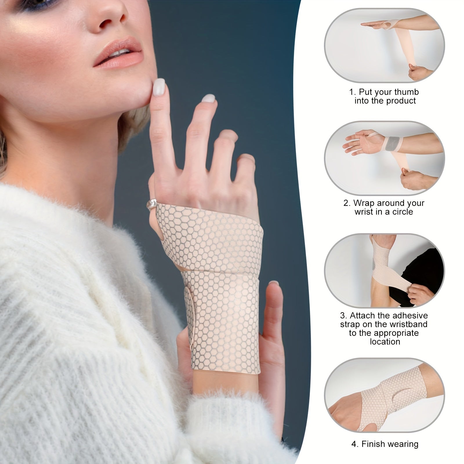 Adjustable Soft Wrist Wrap for Running Tennis