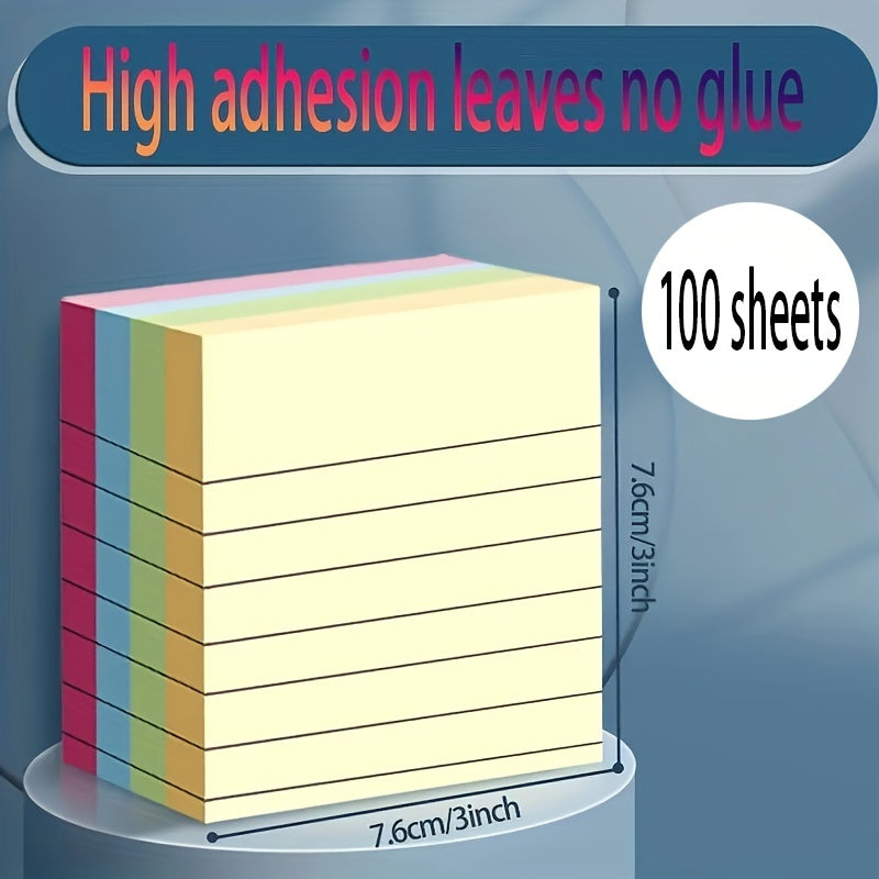 100pcs Monochrome Sticky Notes 7 62x7 62 Cm Self Sticky Notes