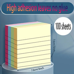 100pcs Monochrome Sticky Notes 7 62x7 62 Cm Self Sticky Notes