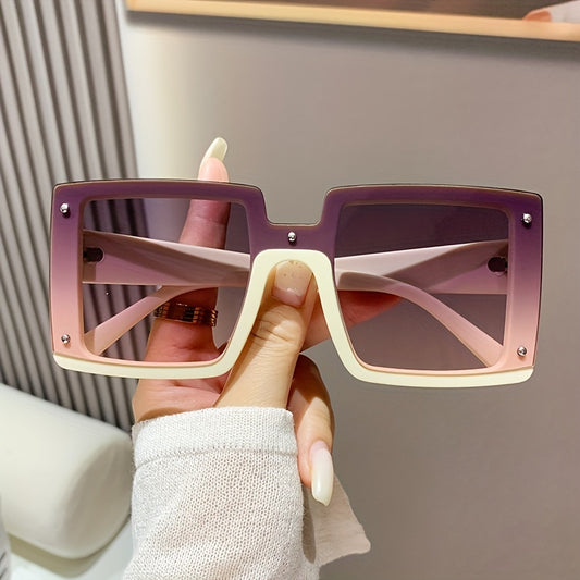 Oversized Square Sunglasses Gradient UV400