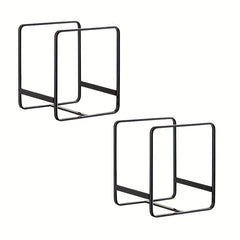 2pcs Home Plate Holder Vertical Cupboard Organizer