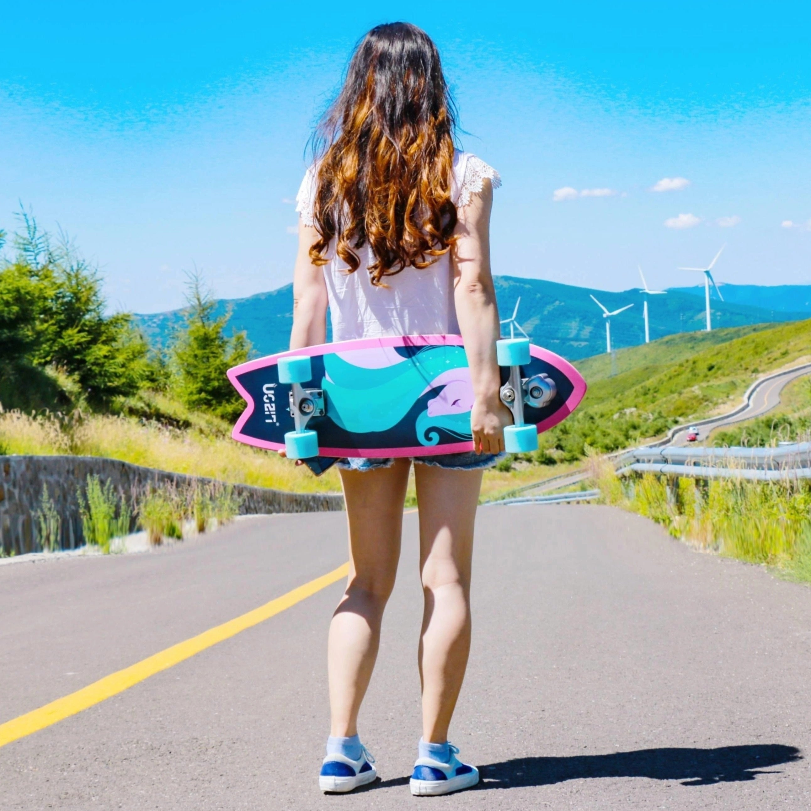 Beginner 4-Wheel Challenge Skateboard - Great Xmas Gift