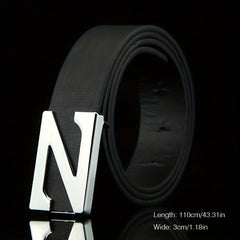 Men's Leather Belt for Work Business Gift for Dad and Husband