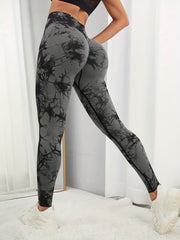 Tie Dye Yoga Leggings for Women High Waist