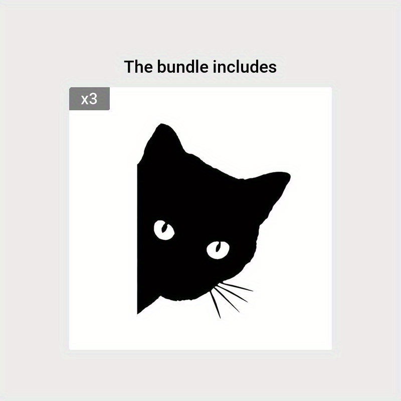 Car Cat Peeking Vinyl Decal Sticker for Vehicle Car Truck Window Bumper