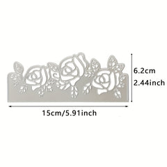 Rose Flower Edge Metal Cutting Dies DIY Scrapbooking Album Decorative Embossing