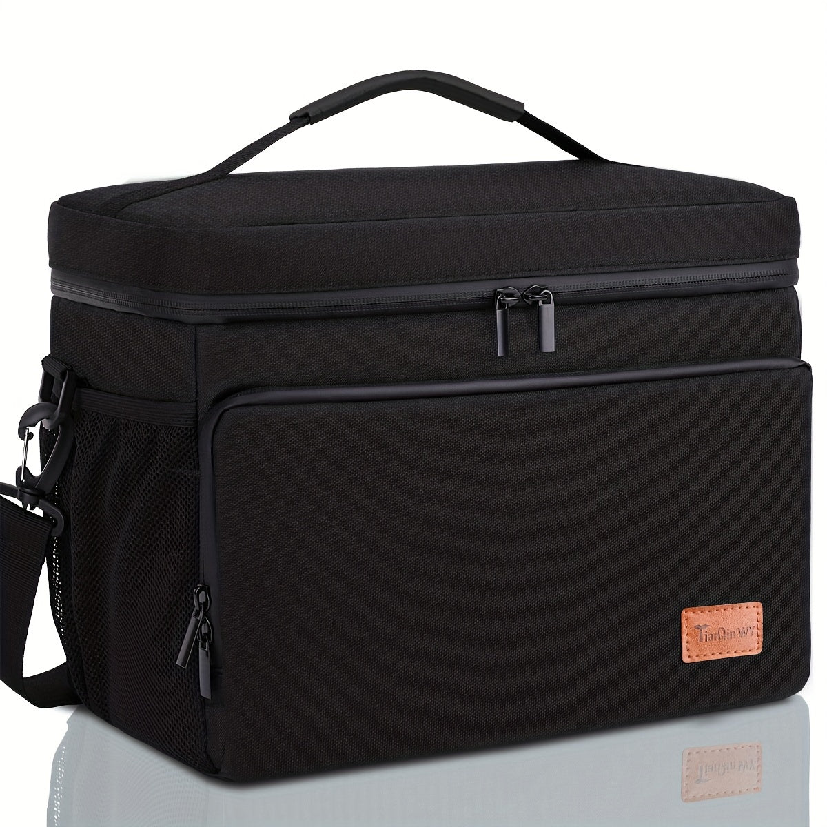Large Capacity Insulated Lunch Bag with Adjustable Strap