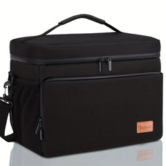Large Capacity Insulated Lunch Bag with Adjustable Strap