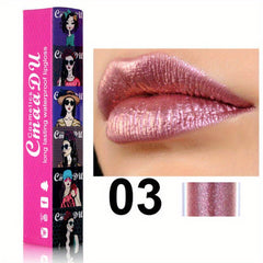 Metallic Shimmer Lip Gloss Long Lasting Waterproof Lip Stain