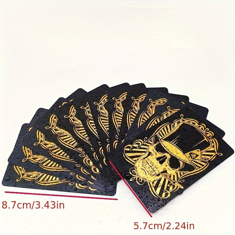 54 Foil PVC Waterproof Playing Cards Set for Card and Board Games