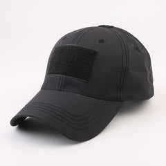 Adjustable Camo Print Baseball Cap Hook-and-Loop Closure