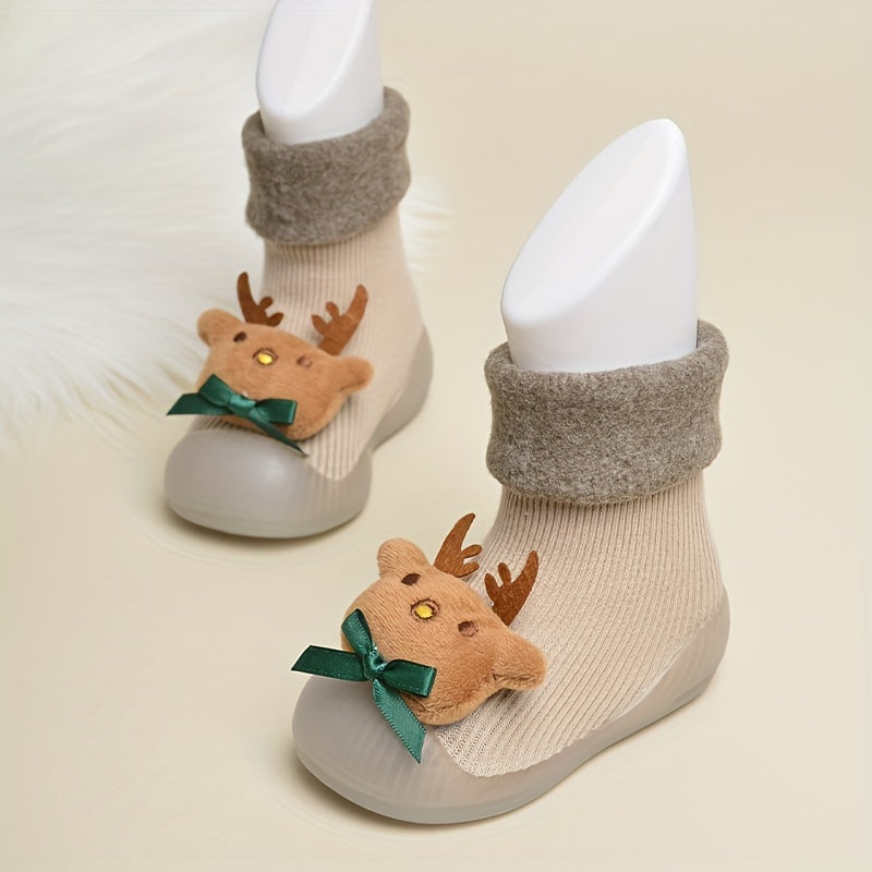 EDUBA Christmas Cartoon Slip On Sock Shoes For Boys