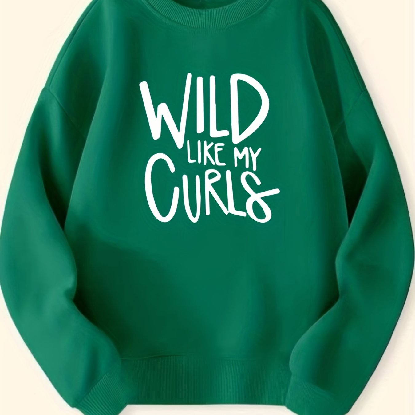 Girls Wild Like My Curls Sweatshirt Long Sleeve Pullover Spring Fall Clothing