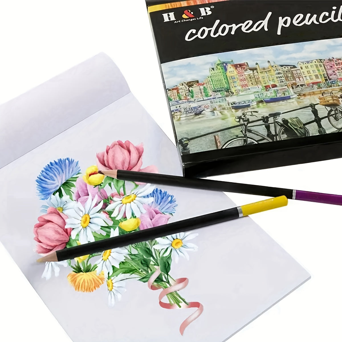 72 Colored Pencils Professional Artistic Sketching & Drawing Pencils